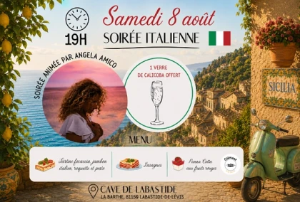 Soirée Italienne à la Cave de Labastide - Expérience Tarn